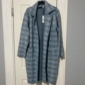Light and warm , blue , size L coat